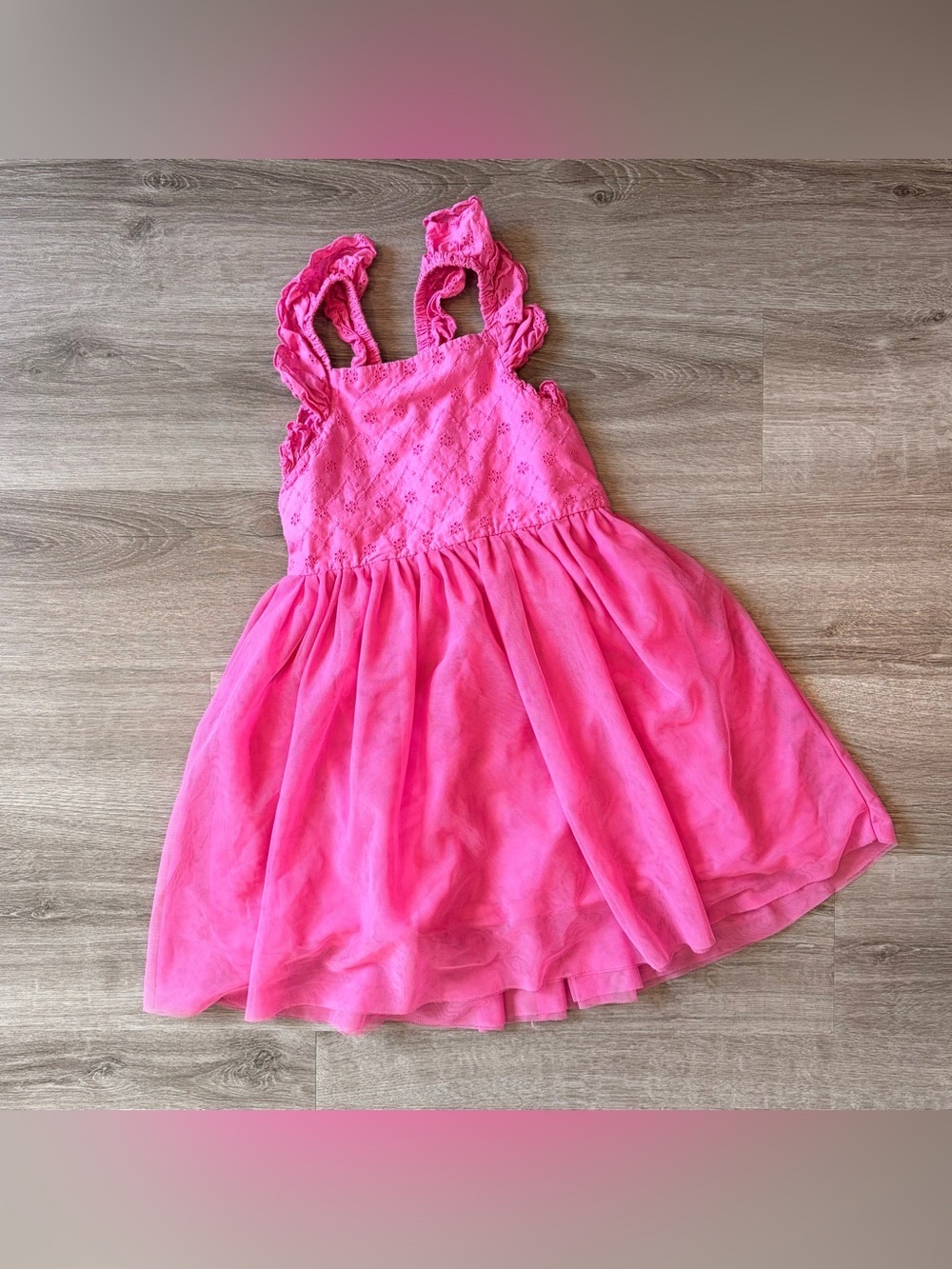 Cat & Jack little girls pink eyelet tutu dress